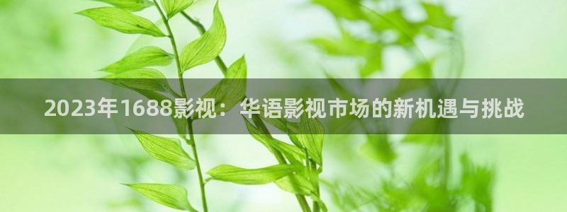泡泡影视免费版：2023年1688影视：华语影视市场的新机遇与挑战